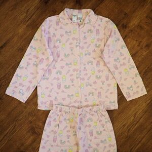 Size 14 Brilliant Basics Pink Flannelette Pyjamas GUC