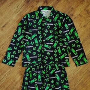 Size 16 Minecraft Long Sleeve Flannelette Pyjama Set NWOT