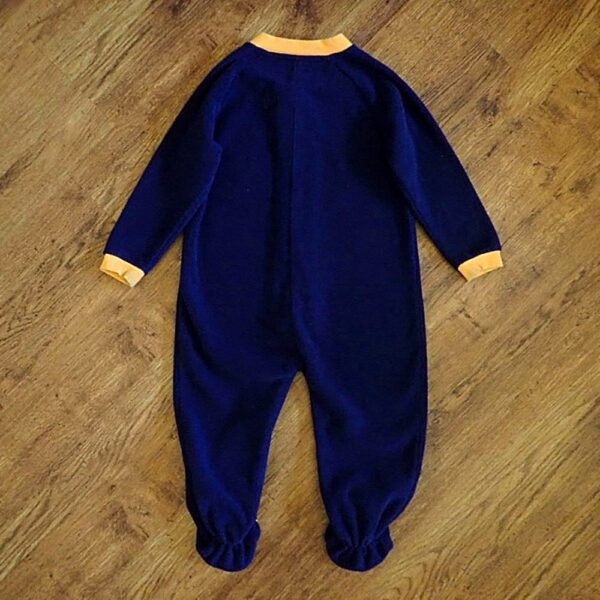 Size 3 Target 'Race Champ' Navy Polar Fleece Sleepsuit EUC - Image 3