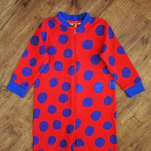 Size 3 Tilt Red & Blue Sleepsuit GUC