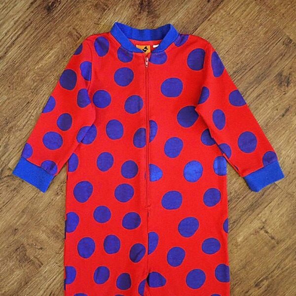 Size 3 Tilt Red & Blue Sleepsuit GUC
