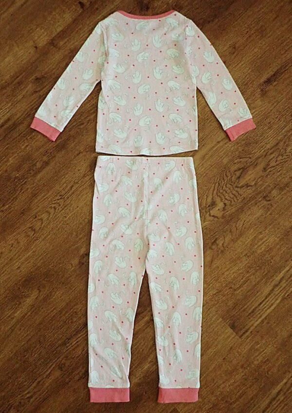Size 4 Anko Long Sleeve Stretch Cotton 'Swan' Pyjamas EUC - Image 3