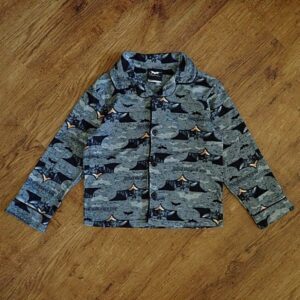 Size 6 The Dark Knight Grey Sleep Jacket EUC