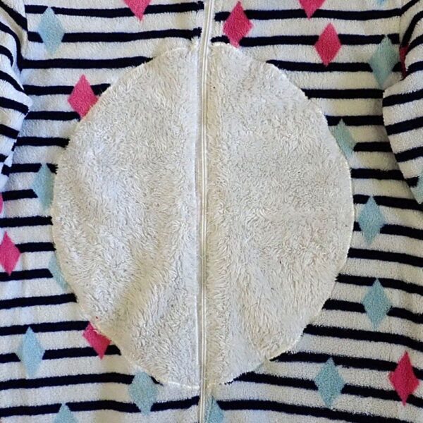 Size 8 Kids & Co Coral Fleece Hooded Sleepsuit EUC - Image 5