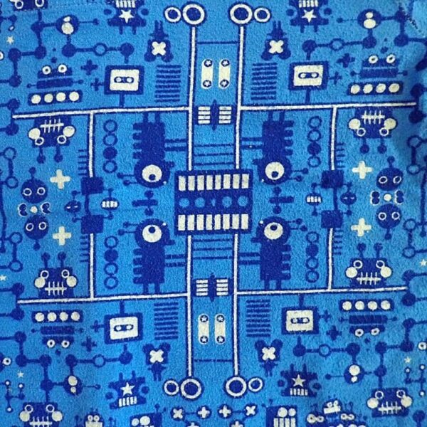 Size 8 Lily & Dan Blue 'Robot' Flannelette Pyjamas EUC - Image 4