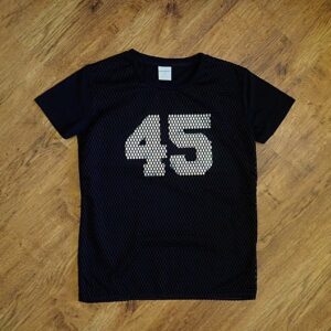 Size 14 Emerson Junior Outer Mesh Black Tee NWOT