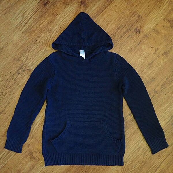 Size 9 Anko Dark Navy Knitted Lumbar Hoodie EUC