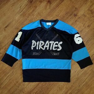 Size 18+ 'Pirates' In Line Hockey Sports Jersey by Champ Co EUC